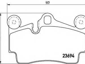 Гальмівні колодки дискові BREMBO P85070 на AUDI Q7 (4L)