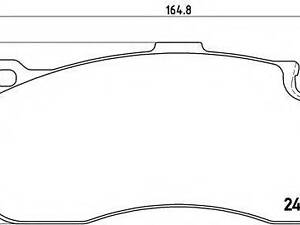 Гальмівні колодки дискові BREMBO P06041 на BMW 3 Touring (E91)