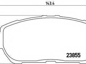 Гальмівні колодки дискові BREMBO P83105 на TOYOTA CAMRY седан (MCV3_, ACV3_, _XV3_)