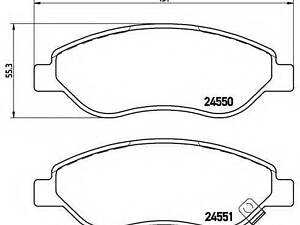 Гальмівні колодки дискові BREMBO P59053 на OPEL CORSA D