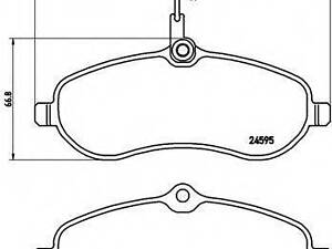 Гальмівні колодки дискові BREMBO P61096 на FIAT SCUDO фургон (272, 270_)