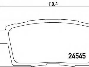 Гальмівні колодки дискові BREMBO P49041 на MAZDA CX-7 (ER)