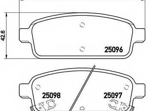 Гальмівні колодки дискові BREMBO P59080 на OPEL ASTRA J Sports Tourer