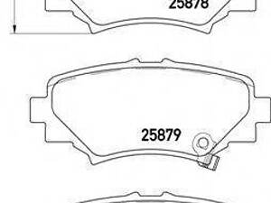 Гальмівні колодки дискові BREMBO P49049 на MAZDA AXELA (BM)