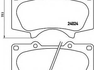 Гальмівні колодки дискові BREMBO P83066 на TOYOTA LAND CRUISER PRADO (LJ12_, KDJ12_, KZJ12_, GRJ12_, TRJ12_)