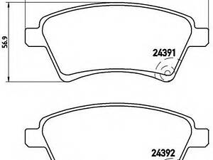 Гальмівні колодки дискові BREMBO P23105 на SUZUKI SX4 (EY, GY)