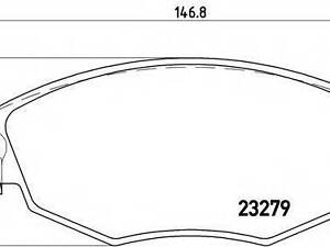 Гальмівні колодки дискові BREMBO P24060 на FORD MONDEO Mk III универсал (BWY)