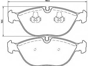 Гальмівні колодки дискові BREMBO P06019 на BMW 7 седан (E38)