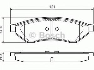 Гальмівні колодки дискові BOSCH 0986494172 на DAEWOO EVANDA (KLAL)