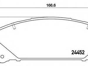 Гальмівні колодки дискові BREMBO P83145 на LEXUS RX (GYL1_, GGL15, AGL10)