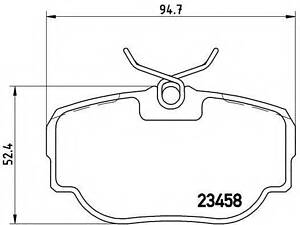 Гальмівні колодки дискові BREMBO P44009 на LAND ROVER RANGE ROVER Mk II (LP)