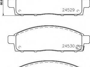 Гальмівні колодки FIATMITSUBISHI FullbackL200 F 04&gt &gt TEXTAR 2452901 на MITSUBISHI TRITON (KB_T, KA_T)