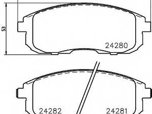 Гальмівні колодки FIATNISSANSUZUKI CediciCubeSX4 F 01&gt &gt TEXTAR 2428001 на SUZUKI SX4 седан (GY)