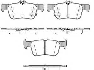 Гальмівні колодки Ford Galaxy, Mondeo V, S-Max Ford Usa Fusion Lincoln Mkz 1.0-3.5 09.06-