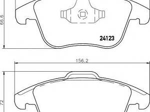 Гальмівні колодки FORDLAND ROVERVOLVO MondeoFreelanderS60XC70 F 06&gt &gt TEXTAR 2412301 на LAND ROVER LR2 (FA_)