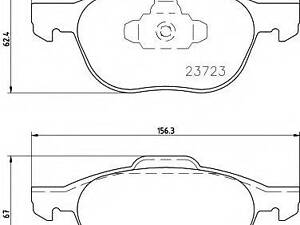 Гальмівні колодки FORDMAZDAVOLVO FocusC-MaxWagon35S4 F 03&gt &gt  TEXTAR 2372301 на FORD C-MAX II (DXA/CB7, DXA/CEU)