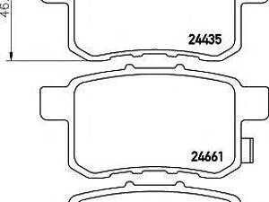 Гальмівні колодки HONDA Accord R 09&gt &gt TEXTAR 2443501 на HONDA ACCORD EURO VIII седан (CU)