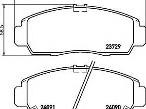 Гальмівні колодки HONDA AccordCivic F 95&gt &gt TEXTAR 2372901 на NISSAN VERSA