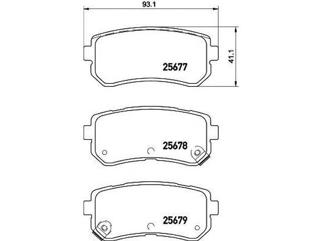 Тормозные колодки HYUNDAI KIA CretaIX20KonaSonataOptimaSoul R 10 TEXTAR 2567701 на KIA MORNING (TA)