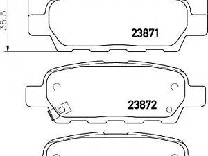 Тормозные колодки INFINITINISSANRENAULT FXEXMaximaTiidaKoleos R 01 TEXTAR 2387101 на NISSAN X-TRAIL (T31)