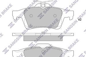 Гальмiвнi колодки кт. FORD KUGA / FORD FOCUS / MAZDA 3 (BL) 1998-2020 г.