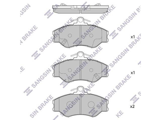 Гальмiвнi колодки кт. HYUNDAI H100 1993-2007 г.