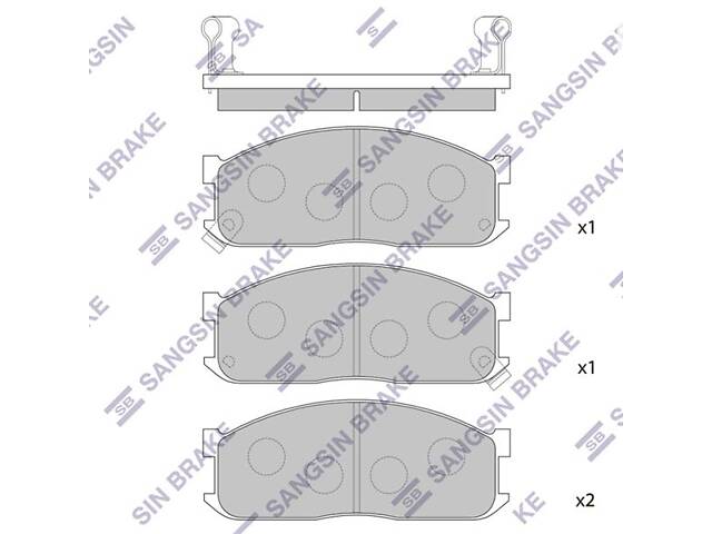 Гальмiвнi колодки кт. KIA BESTA / MAZDA E (SR1) / KIA K2500 (SD) 1983-2005 г.
