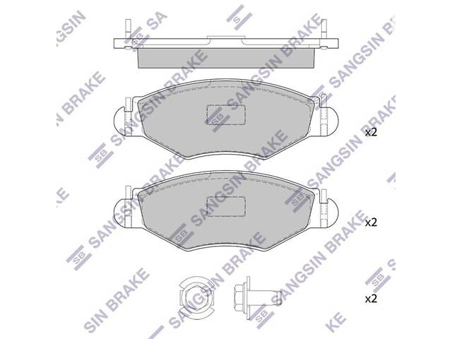 Гальмiвнi колодки кт. PEUGEOT 206 / CITROEN XSARA (N1) 1997-2013 г.