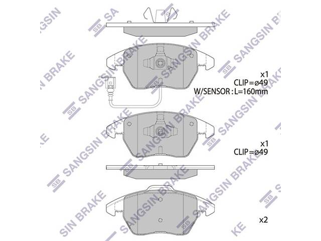 Гальмiвнi колодки кт. PEUGEOT 408 / PEUGEOT RCZ / AUDI A3 (8P7) 1996-2022 г.