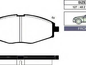 Гальмiвнi колодки кт. MANDO MPD06 на CHEVROLET Spark (M200, M250)