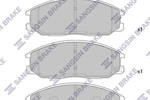 Гальмiвнi колодки кт. SSANGYONG KYRON / HYUNDAI XG (XG) 1997-2017 г.