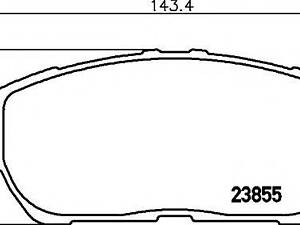 Гальмівні колодки LEXUSTOYOTA ESAvalonCamry F 00-12 TEXTAR 2385501 на TOYOTA SIENNA (MCL2_, GSL2_)