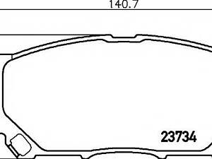 Гальмівні колодки LEXUSTOYOTA RXHarrier F 03-13 TEXTAR 2373401 на TOYOTA HARRIER (MCU3_, MHU3_, ACU3_, GSU3_)