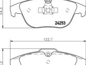 Гальмівні колодки MERCEDES C(W204)E(C207) R 07&gt &gt TEXTAR 2425301 на MERCEDES-BENZ C-CLASS T-Model (S204)