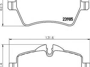 Гальмівні колодки MINI Cooper S F 03-15 TEXTAR 2398401 на MINI MINI Roadster (R59)