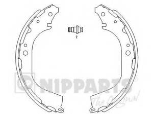 Тормозные колодки NIPPARTS J3501045 на NISSAN NAVARA пикап (D21)