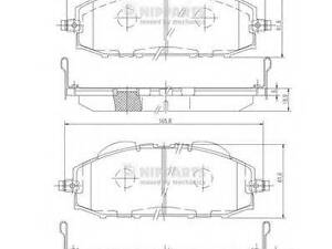 Тормозные колодки NIPPARTS J3601070 на NISSAN SAFARI II вездеход закрытый (Y61)