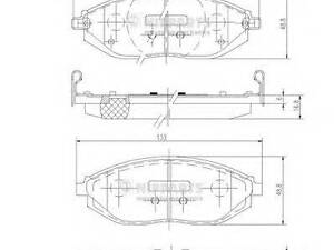 Колодки тормозные NIPPARTS N3600916 на CHEVROLET BEAT (M300)