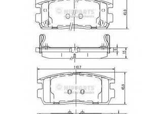 Гальмівні колодки NIPPARTS J3610905 на OPEL ANTARA