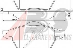 Гальмівні колодки пер. A4/Golf/Passat 94- (ATE)
