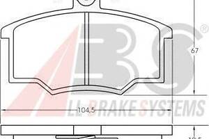 Гальмівні колодки пер. Audi 100/80 (80-91)