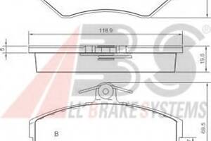 Гальмівні колодки пер. AUDI A4/SEAT CORDOBA/VW PASSAT 1.6-1.9DH 94-02 (TRW)