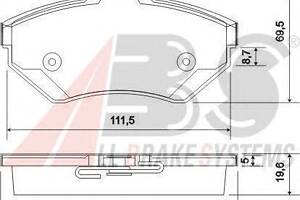 Тормозные колодки пер. AUDI A4/SEAT CORDOBA/VW PASSAT 1.6-1.9DH 94-02 (TRW)
