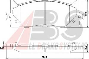 Тормозные колодки пер. Avalon/Camry/ES (04-21)