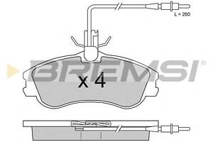 Тормозные колодки пер. Berlingo/Partner 96-01 (Lucas) (с датчиком)