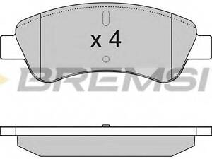 Гальмівні колодки пер. BerlingoPartner 01- (Bosch) BREMSI BP2928 на CITROEN BERLINGO фургон (M_)