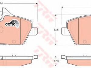 Тормозные колодки пер. BMW 1(E81/E87)/MINI 06-(TRW)