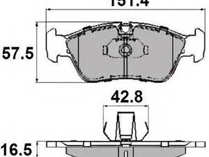 Тормозные колодки пер. BMW 3 (E36E46) 90-09 (ATE) NATIONAL NP2050 на BMW 3 Compact (E36)