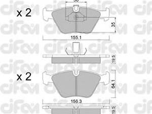 Гальмівні колодки пер. BMW 5 (E39) 95-03 (ATE)