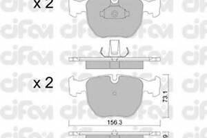 Гальмівні колодки пер. BMW 5(E39)/7(E38) 96-04 (Teves)